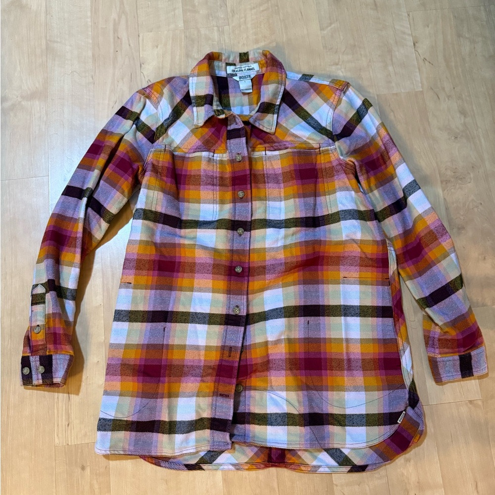 Duluth Trading Co Folklore Flannel Shirt - Multicolor Plaid